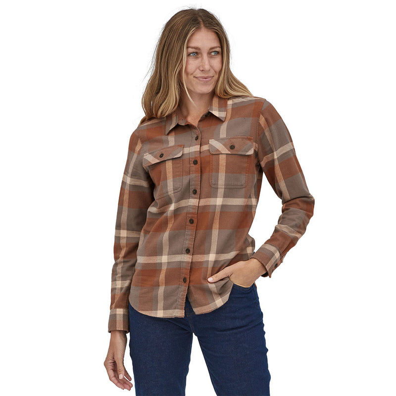 Patagonia Long-Sleeved Organic Cotton Fjord Flannel Shirt Donna