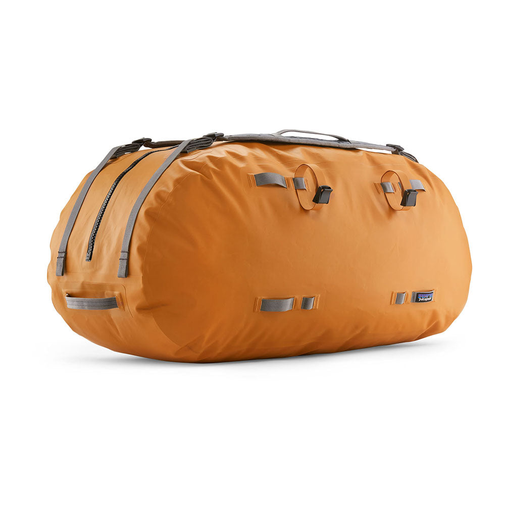 patagonia fish duffel bag Guidewater 80L Color:St Lawrence consumer recycled polyester ripstop Is Deuter Aircontact X RYOGA1520H