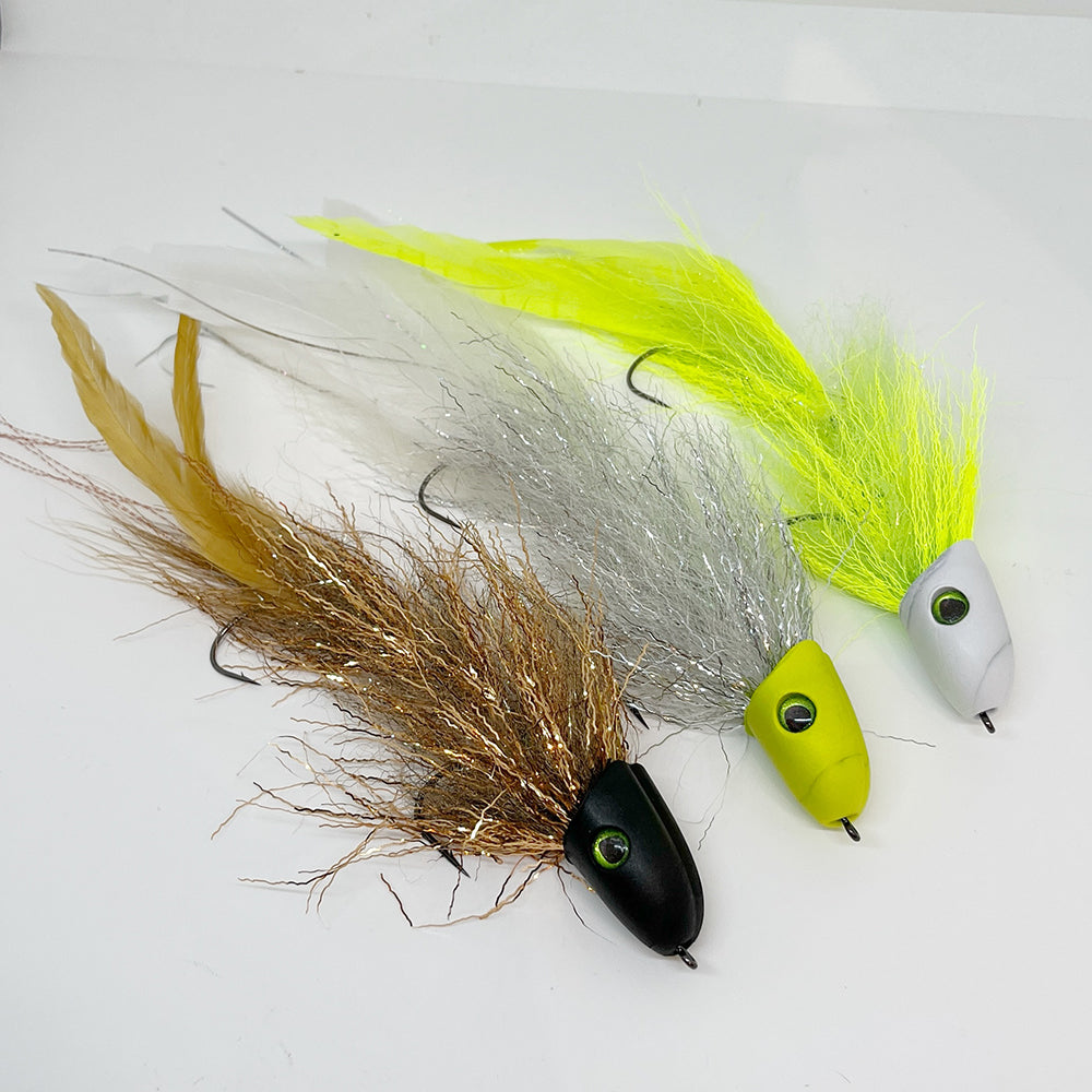 3 Esche Da Mosca Predatorie Grafham Tower - Luccio/Lucioperca - Iain Barr WCC Silver - Foto 2
