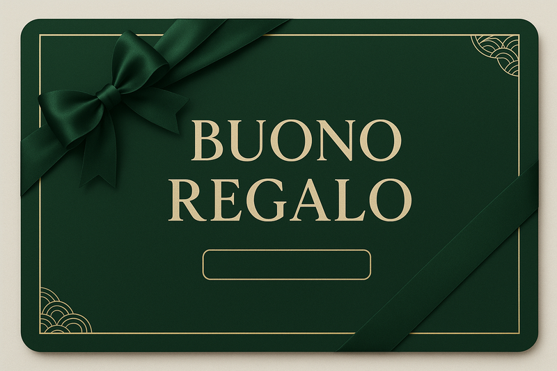 buono regalo con sfondo verde 