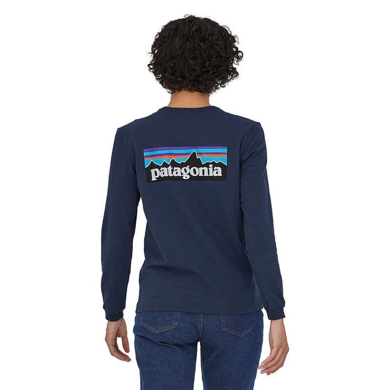 Patagonia P-6 Logo Organic T-Shirt long sleeved Donna