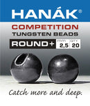 HANAK TUNGSTEN BEAD ROUND+